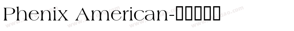 Phenix American字体转换